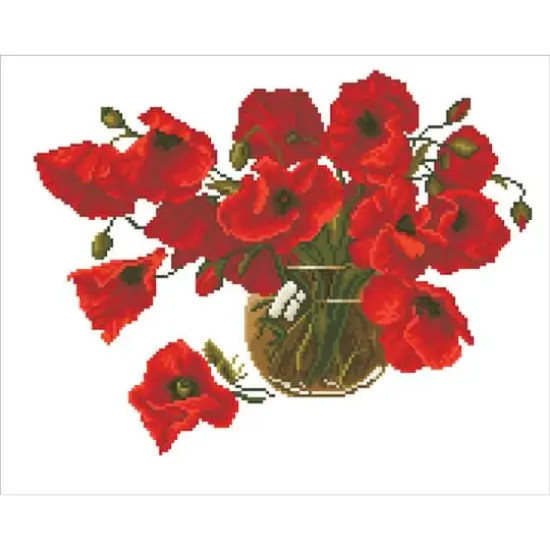 Diamond Dotz&reg; Red Poppies Diamond Painting Kit {3}