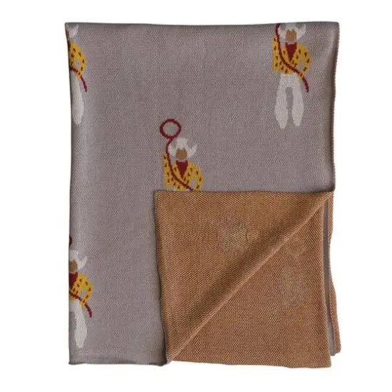 Hello Honey&reg; Multicolor Cowboy Baby Blanket {6}