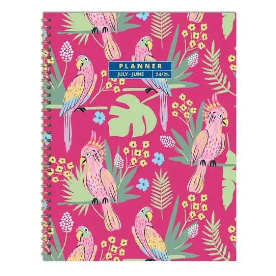 TF Publishing 2024 - 2025 Pretty Parrot Large Spiral Planner {1}