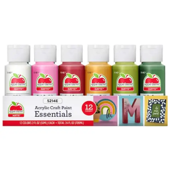 Apple Barrel&reg; Acrylic Essentials 12 Piece Paint Set {1}