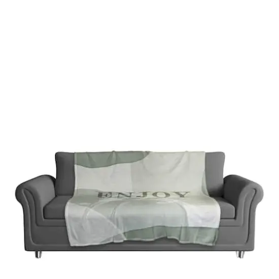 50" x 60" Enjoy Today Coral Fleece Throw Blanket {3}