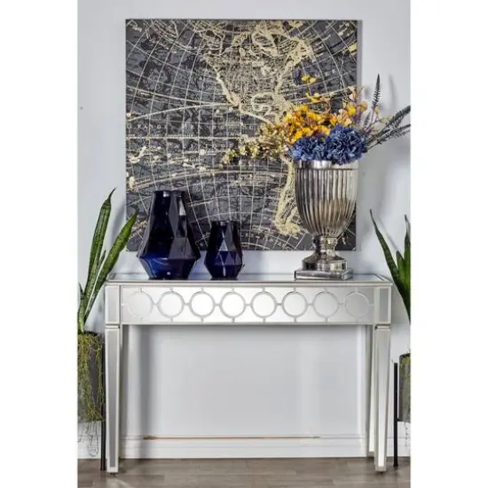 Silver Glam Wood Console Table, 32" x 47" {8}