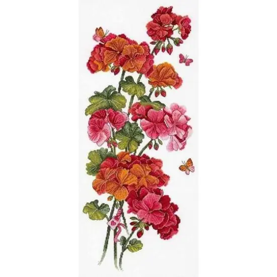 MP Studia Geranium Cross Stitch Kit {3}