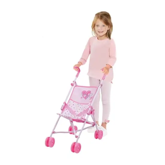 Hauck Love Heart Pretend Play 18" Baby Doll Umbrella Stroller {4}