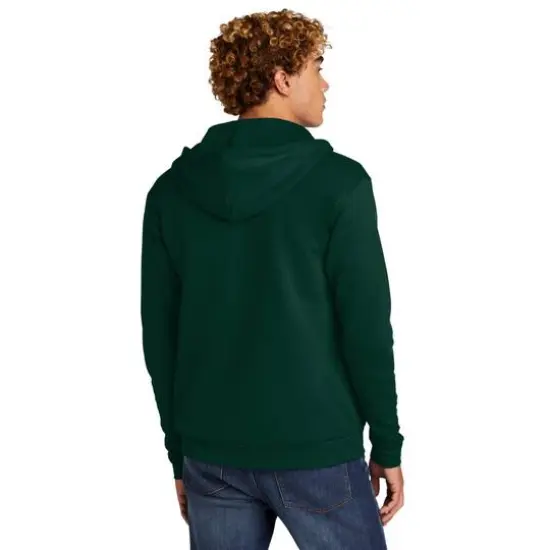 Next Level Unisex Santa Cruz Zip Hoodie Forest Green {6}