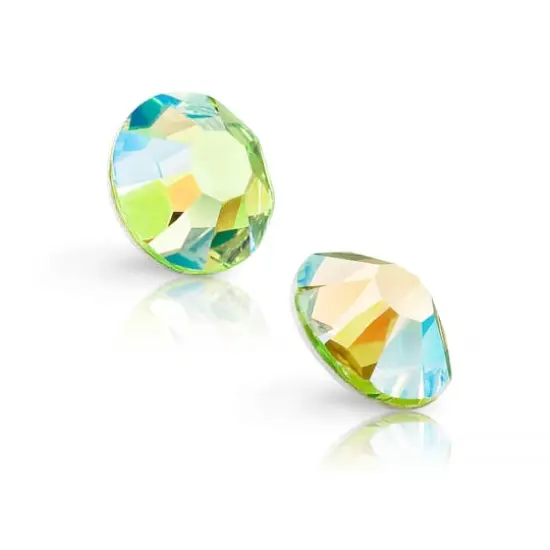 Preciosa MAXIMA SS20 Aurora Borealis Flatback Czech Crystals, 144ct. Limecicle AB {4}