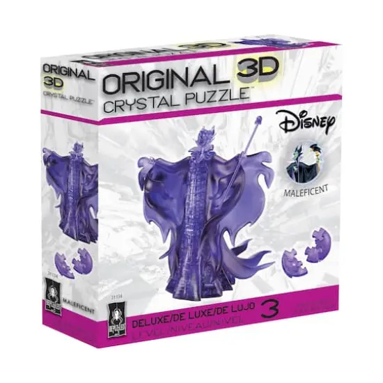 3D Crystal Puzzle - Disney Maleficent: 74 Pcs {3}