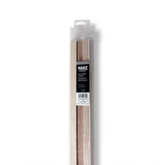 1/2" x 36" Balsa Wood Triangle Rods, 4ct. by Make Market&reg; {3}