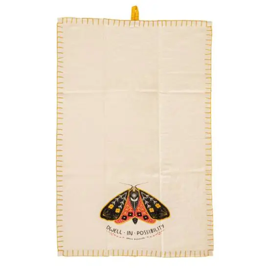 Hello Honey&reg; Dwell in Possibility Moth Cotton Tea Towel {7}