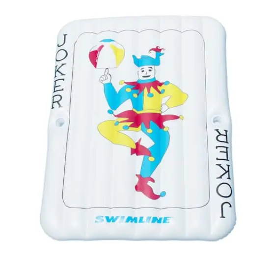 Swimline 6ft. Inflatable Joker Playing Card Pool Mattress {1}