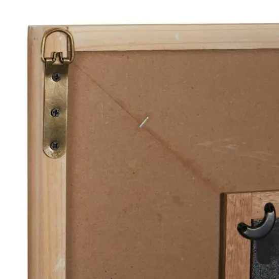 36" White Farmhouse Wood Wall Mirror {6}