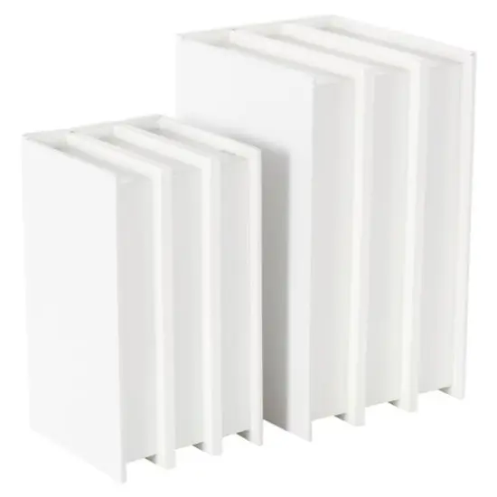 Enjoy Every Moment Canvas Storage Book Box Set White {7}