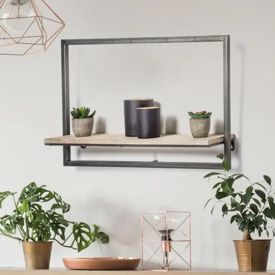 White Rustic Hanging One Shelf Rack {8}