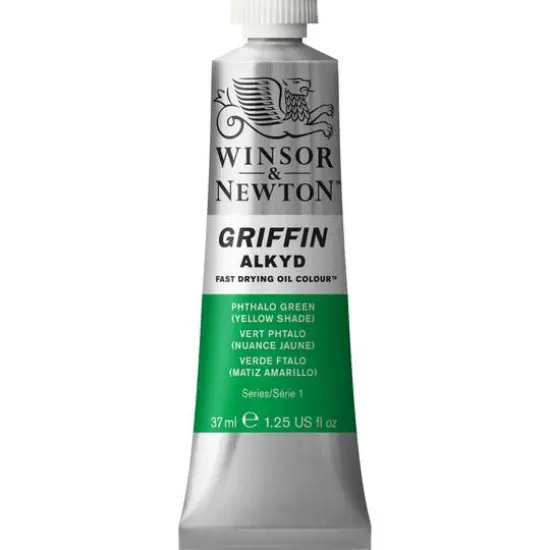Winsor & Newton™ Griffin Alkyd Fast Drying Oil Colour™, 37mL Pthalo Green Yellow Shade {1}