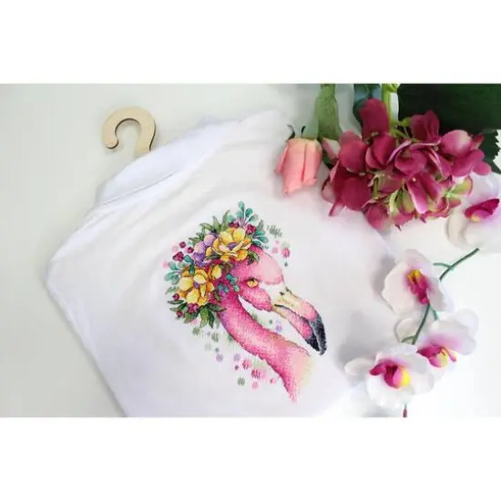 MP Studia Summer Flamingo Cross Stitch Kit {3}