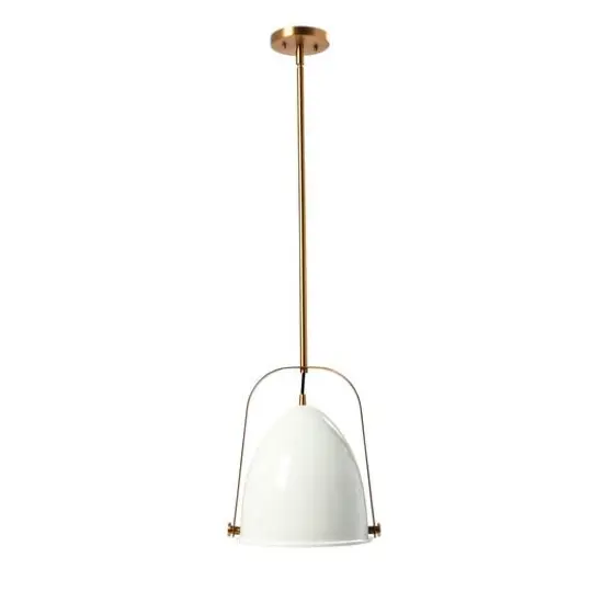 Hello Honey&reg; 5.9ft. 2-Tone Metal Ceiling Light White and Brushed Gold {10}