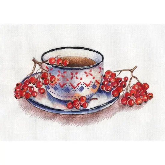 Oven Rowanberry Tea Cross Stitch Kit {1}