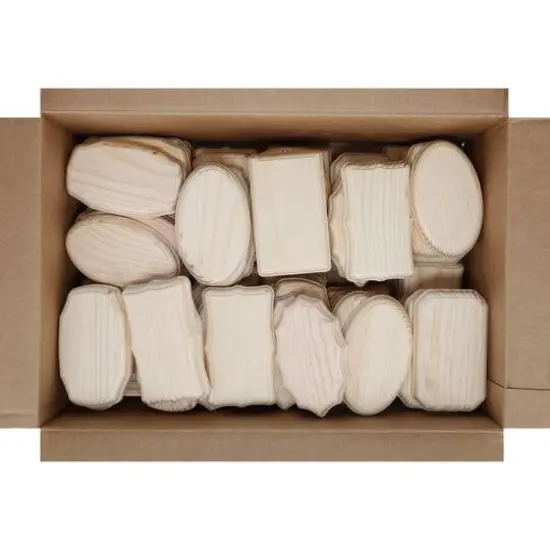 Good Wood by Leisure Arts 3" x 5" Mixed Wood Plaques, 72ct. {4}