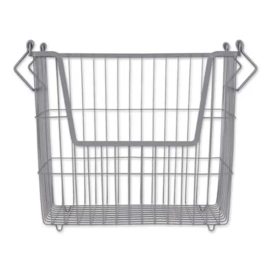 DII&reg; Large Rectangle Metal Basket Cool Gray {1}