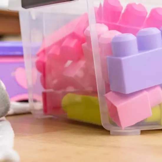 IRIS&reg; 13.5qt. Buckled Clear Boxes with Clear Buckle Lids, 6ct. {10}