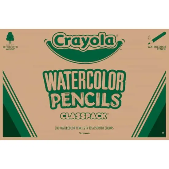 Crayola&reg; 240 Piece Watercolor Colored Pencils Classpack {5}