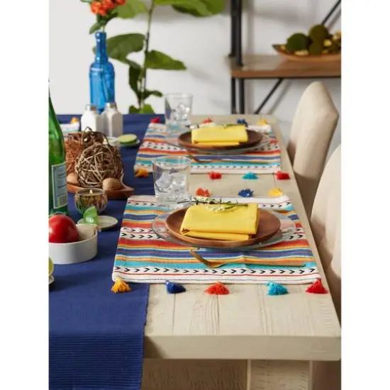 DII&reg; Picante Stripe Tassel Placemats, 6ct. {5}