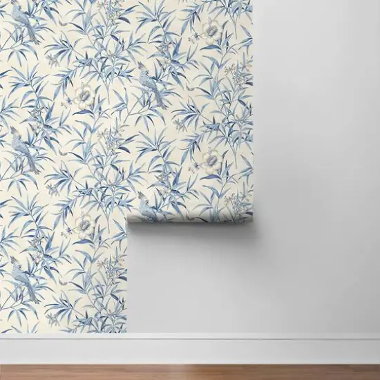 Surface Style Bamboo Garden Peel & Stick Wallpaper Cornflower {7}