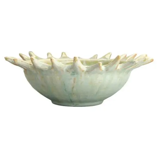 Hello Honey&reg; 8.5" Assorted Celadon Stoneware Sunburst Shaped Serving Bowl with Opal Reactive Glaze {3}