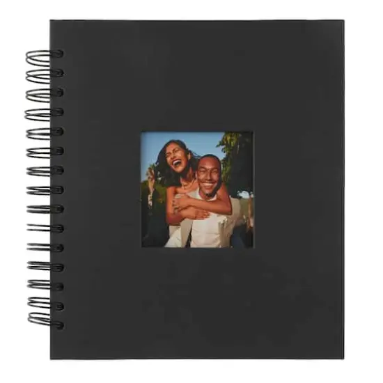 8.75" x 7.75" Spiral Bound Scrapbook Album by Recollections&trade; Black {1}