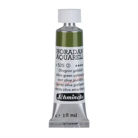 Schmincke Horadam&reg; Aquarelle Watercolor Paint, 15mL Olive Green Yellowish {1}