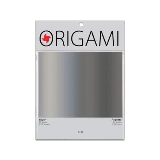 Yasutomo&reg; Silver Metallic Origami Paper Pack {1}