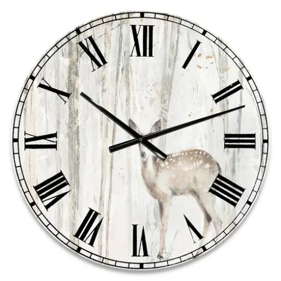 Designart A Woodland Walk Into The Forest I Traditional Wall Clock {1}