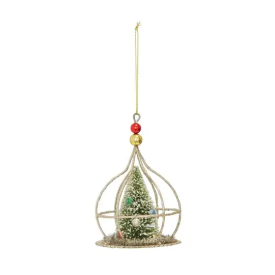 Hello Honey&reg; Sisal Glitter & Faux Snow Christmas Tree Ornament {1}
