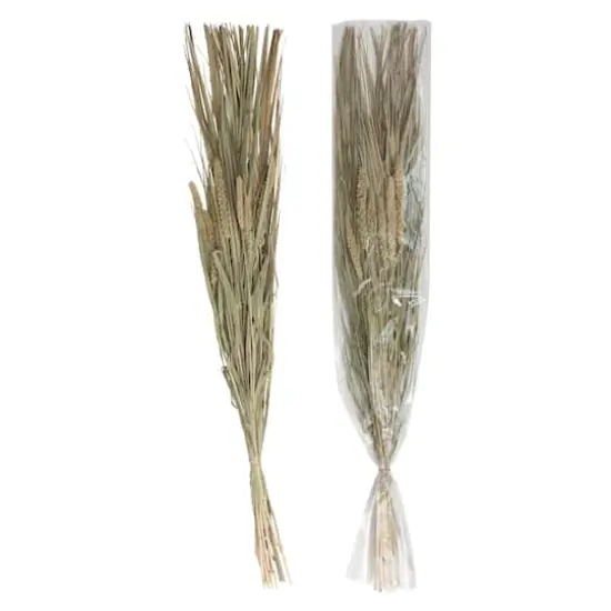 Hello Honey&reg; 38" Dried Natural Canary Grass & Date Palm Bunch {1}