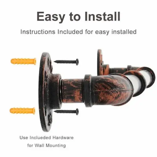 NEX&trade; Bronze Pot Rack Wall Mounted Kitchen Pot Lid Organizer {5}