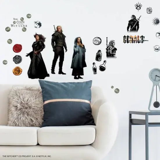 RoomMates The Witcher Characters Peel & Stick Wall Decals {3}