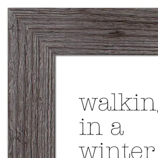 Walking in a Winter Wonderland Western Gray Framed Print {4}