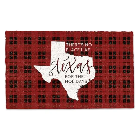 There's No Place Like Texas for the Holidays Doormat {1}