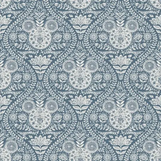 RoomMates Disney&reg; Mickey Mouse Block Print Peel & Stick Wallpaper Blue {1}