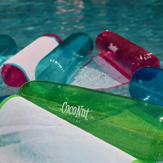 CocoNut Float 4ft. Pink Glitter Hammock Pool Lounger {4}