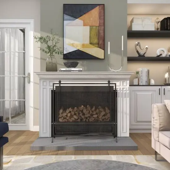 14" Silver Stainless Steel Abstract U-Shaped Candelabra {15}