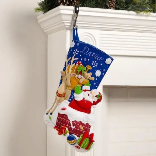 Bucilla&reg; Santa's Toy Delivery Felt Stocking Kit {4}
