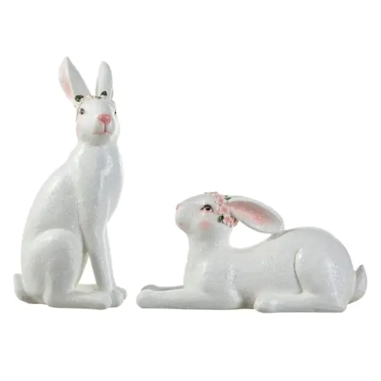 Glitzhome&reg; Easter Bunny Table D&eacute;cor Set {1}