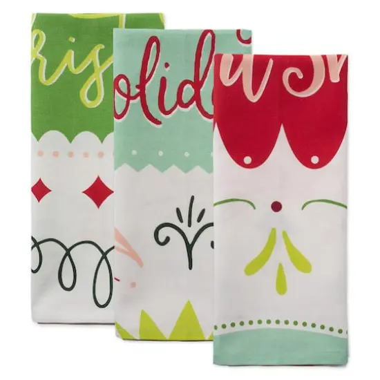 DII&reg; Winter Wishes Holiday Dishtowel Set {4}