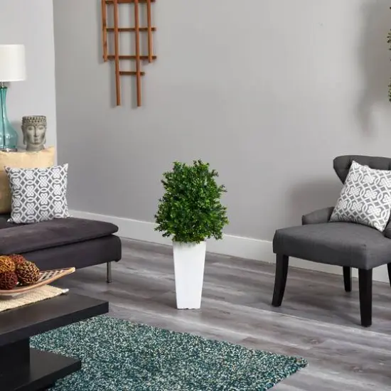 2.75ft. Sweet Grass Plant in White Tower Planter {6}