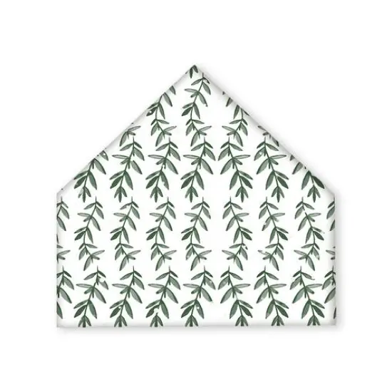 Vine Greenery Winter 12x12 House Shaped Canvas {1}