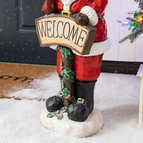 Glitzhome&reg; 28" Christmas Santa Porch D&eacute;cor {7}