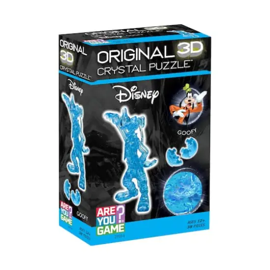3D Crystal Puzzle - Disney Goofy (Blue): 38 Pcs {3}