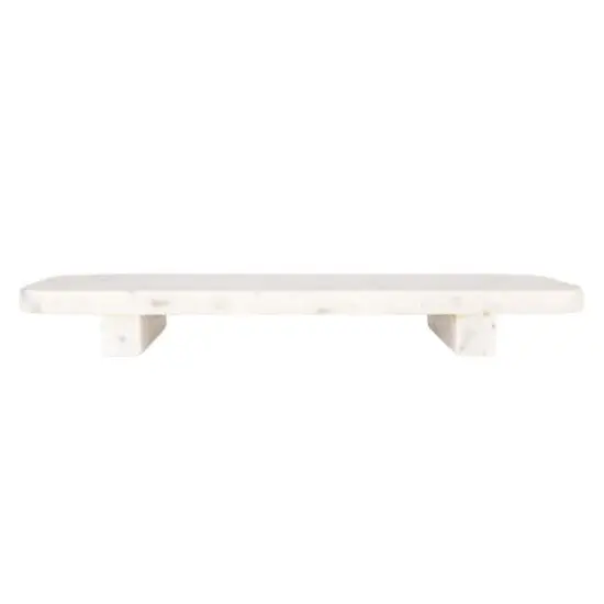 Hello Honey&reg; 15" White Marble Footed Serving Pedestal {7}