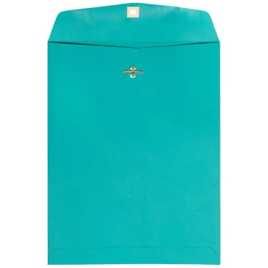 JAM Paper 9" x 12" Clasp Closure Colored Envelopes, 25ct. Sea Blue {1}
